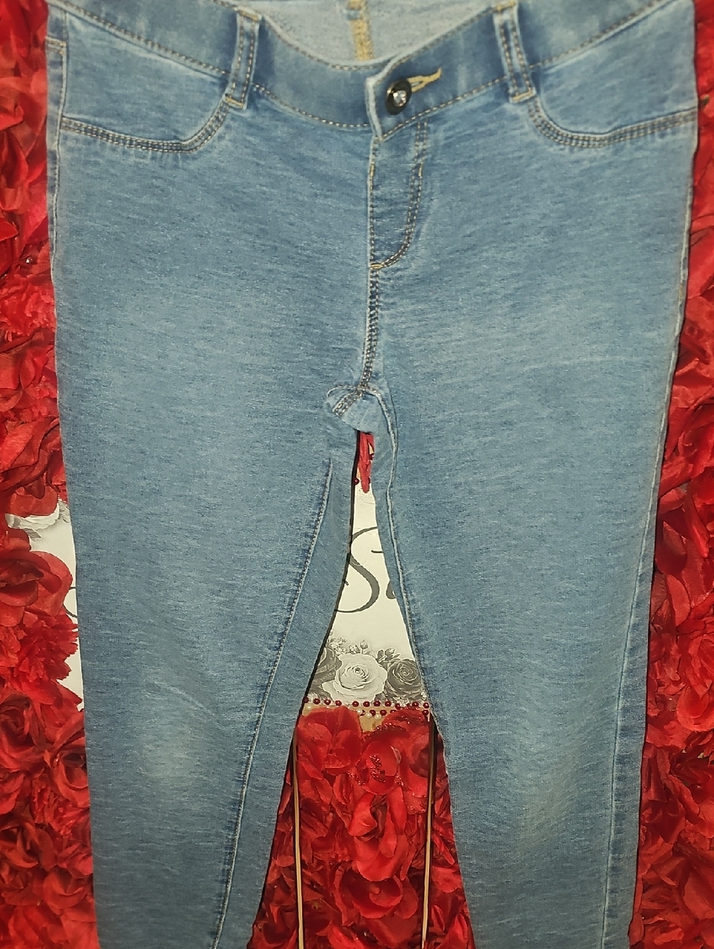 Arizona Jean Company Light Blue Skinny Stretch Jeggings Size 12